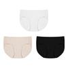 Ubras Women's Modal 7A Antibacterial Mid-Waist Briefs 3-Pack