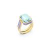 Swarovski Orbita octagon-cut ring