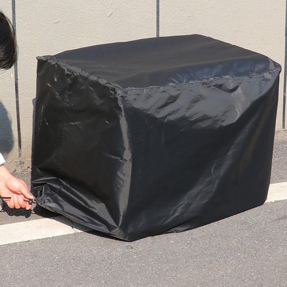 Outdoor machinery rain cover generator protection with silver coated Oxford fabric washable reusable and UV resistant features