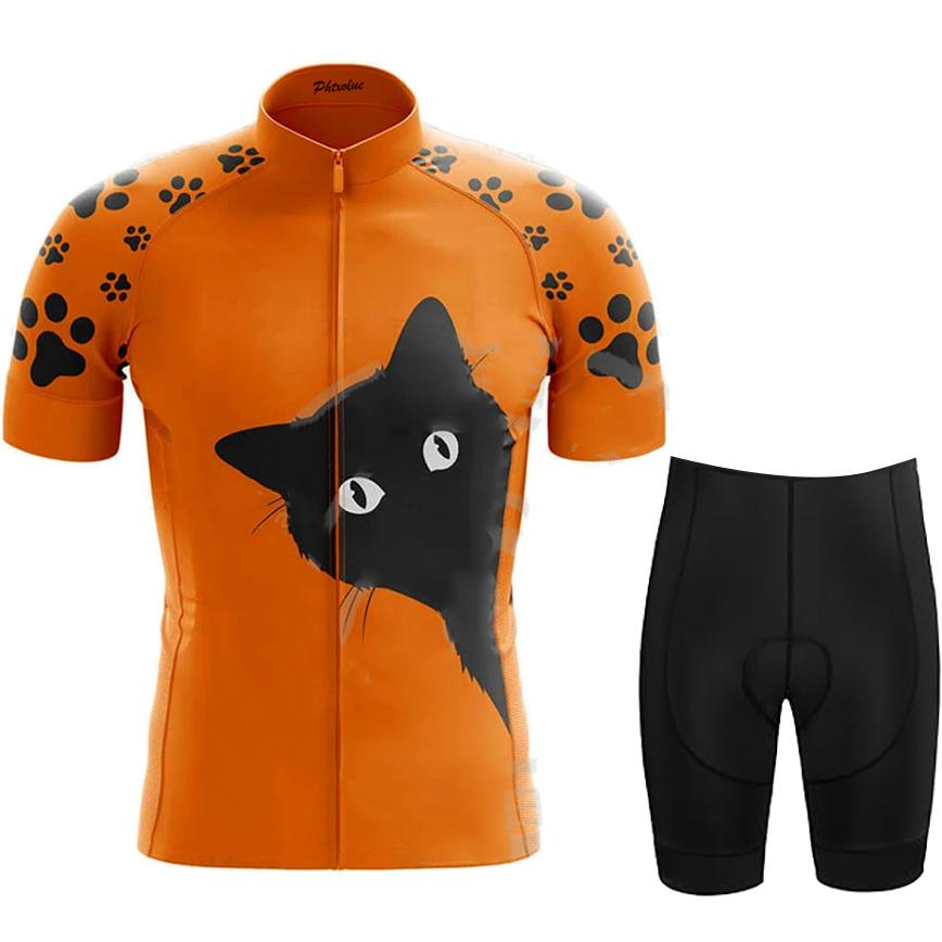 

Men Cycling Set 2025 Pro Cycling Jersey Set Design Custom Team Bike Clothes Women Anti-UV MTB Bicycle Clothing Wear Suit Kit S