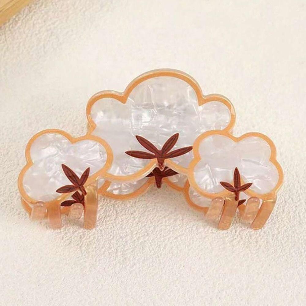 Cartoon Acrylic Claw Clip Leaf Large Shark Clip Fashion Animal Hair Claw  Ladies