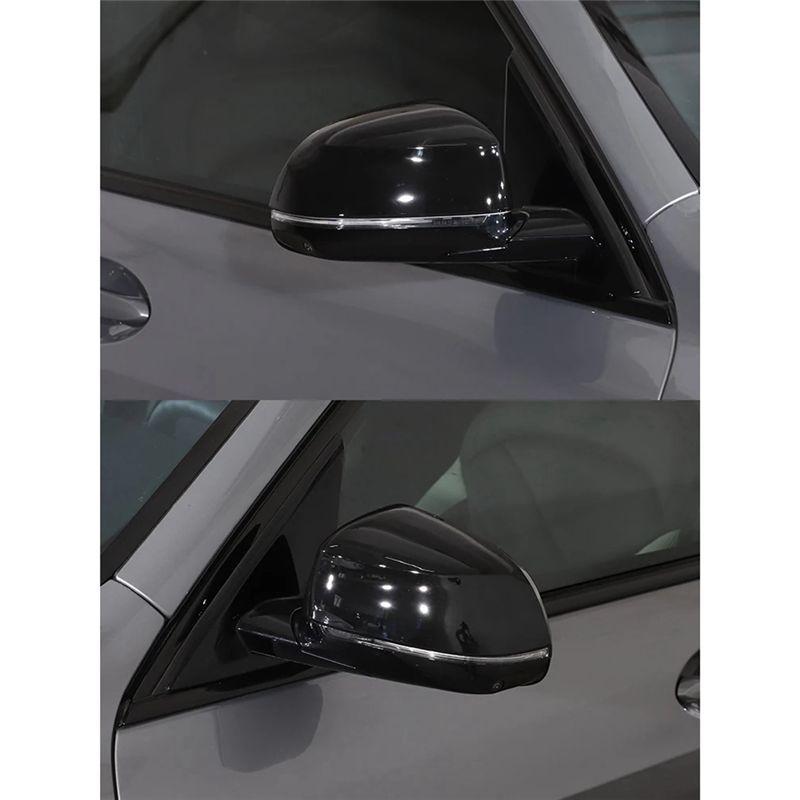 For BMW X5 F15 G05 2014- Rearview Mirror Cap Cover Exterior Side Rearview Mirror Cap Trim Parts - Black
