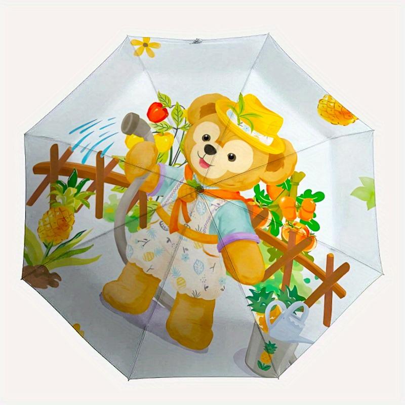 

1pc Duffy Automatic Umbrella Durable Iron Frame & Plastic Handle, Sturdy Construction, Playful Design yy250821025