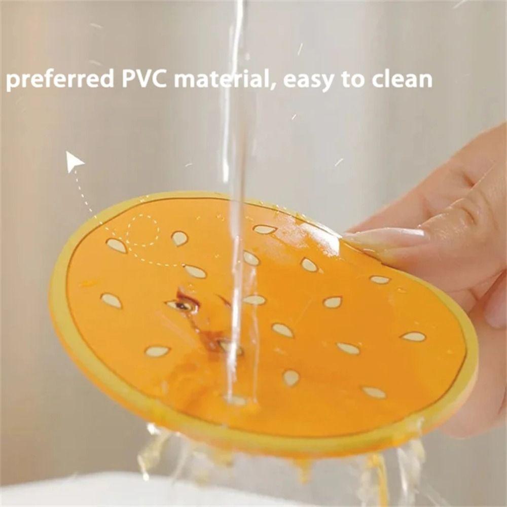 8Pcs/Set Cute Burger Shape Coaster Heat-resistant Creative Cup Pad Tableware Pads  Kitchen