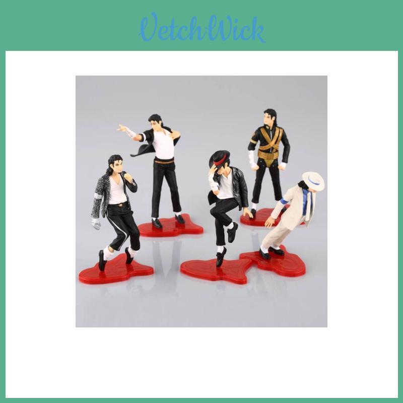 Icono Rey del Pop Michael Jackson Set de 5 Figuras Regalo Ideal Para Amantes de la Música