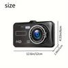 HD 1080P 4"Touch Screen IPS Dash Cam Front and Rear Camera CAR DVR Vehicle Black Box Night Vision Driver Video Recorder