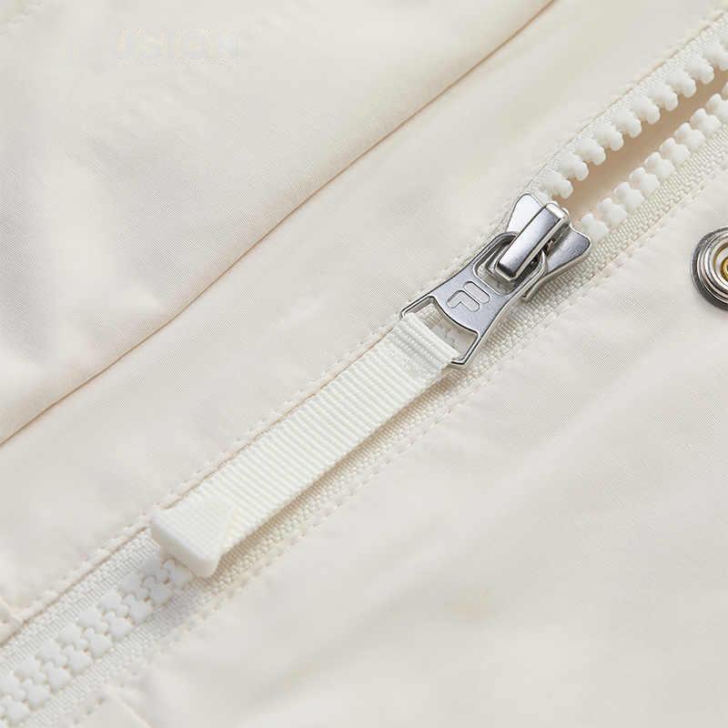 Fila Fusion Casual Loose Hooded Jacket Women Jackets Cloud-White T11W445701FWT