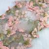 New Multi-color 3D Butterfly Embroidered Lace Fabric Suitable for Wedding Dresses Formal Gowns and Designer Clothing Fabrics