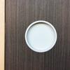 Round White Fusuma Door Handle, 1 Piece, Bottom Diameter 60.3mm, Suitable for Modern Japanese and Western Styles [Easy Installation, Includes Pull Nai