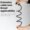 WEST BIKING YP0705113 Bicycle PVC Steel Cable Lock Anti-Theft Thickened MTB Road Bike Lock