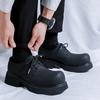 Men's shoes Spring and Autumn 2024 low-top Martin boots thick-soled heightening British style business men's casual big head shoes 3211-R