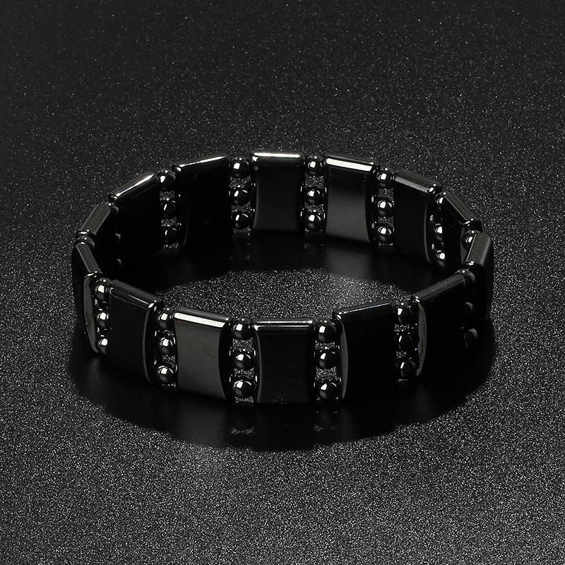 Fashion Wave Hematite Magnetic Bracelet Men Original Beaded Hematite Energy Bracelets for Women Positive Energy Jewelry Pulsera