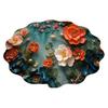 3D Floral Area Rug Fish Pebbles Living Room Rug Decorative Flower Floor Mat with Non-Slip Backing for Bedroom Entrance Kitchen Bathroom