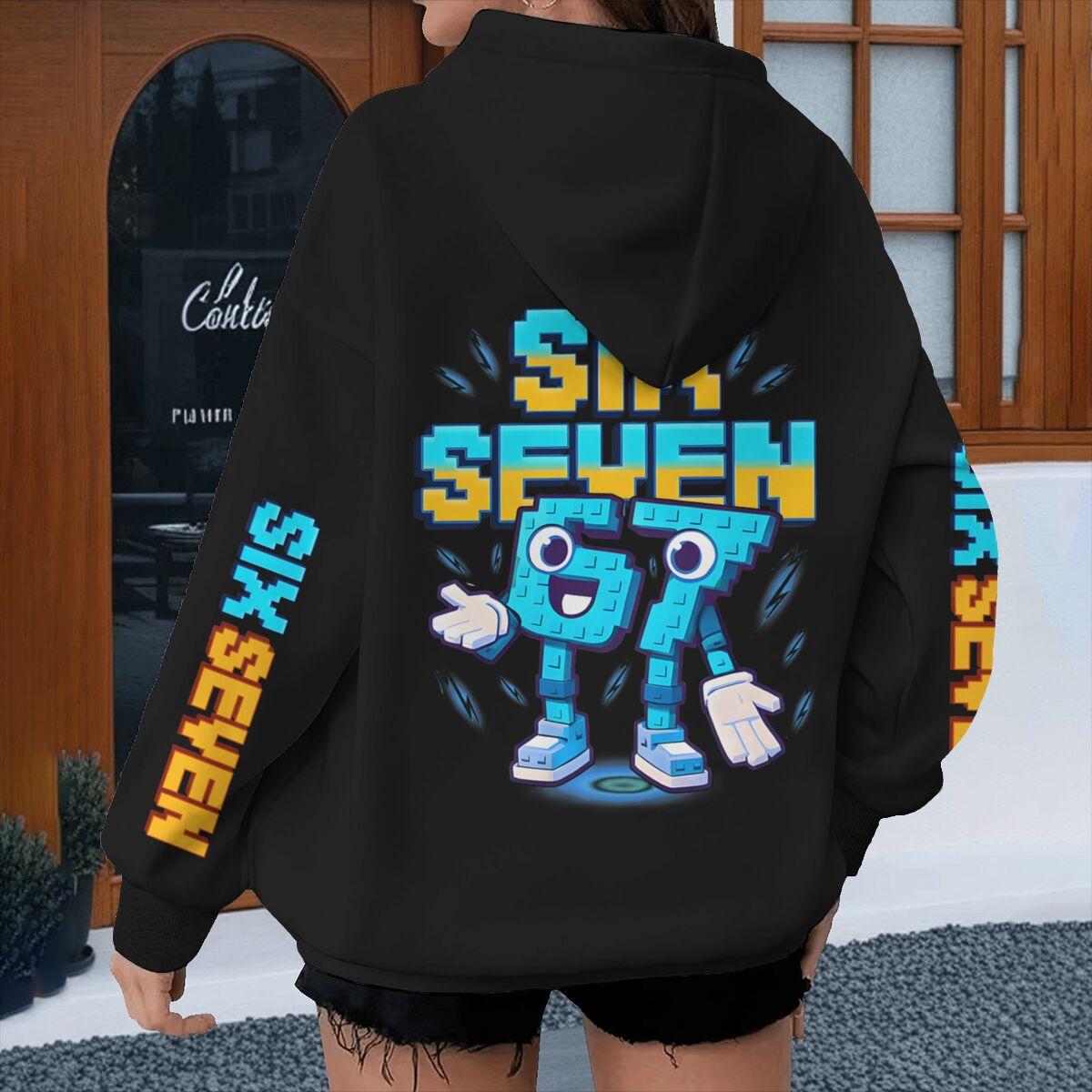 Spring Y2K Six Seven Meme Gaming Kids Hoodies Boys Girl Long Sleeve Hoody Printed with Six Seven Casual Streetwear Unisex Clothing 100