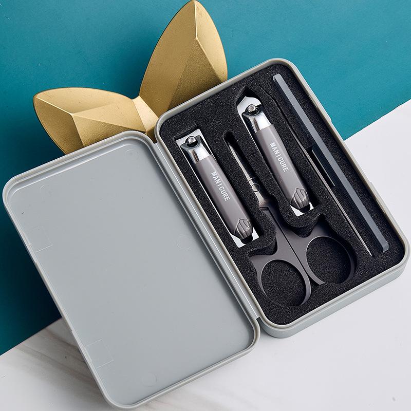 Portable Anti-splash Nail Clipper Set for Beauty Manicure Nail Scissors Set for Nail Art Beauty Tools Set for Nail Care Complete Set