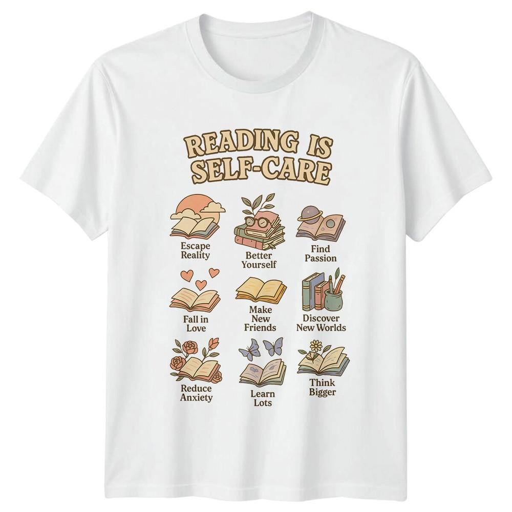 Reading is SelfCare Hobbies Unisexs TShirt Unisexs Tee Graphic Unisex Top S