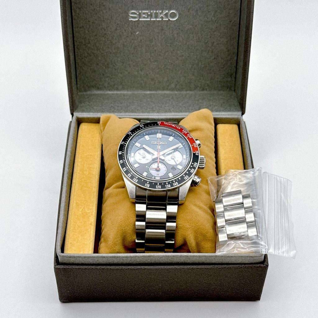 Used B180 [Operational, Excellent Condition, Boxed, Extra Links Included] SEIKO PROSPEX SPEEDTIMER SBDL099 Seiko Prospex Speedtimer Solar Chronograph