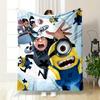 Colorful Animated Characters In Chaotic Mid-air Action with a Dynamic Layout. for All Seasons Blanket Lunch Break Throw Gift