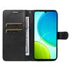 For Vivo Y04 4G/vivo Y29s 5G Leather Wallet Case with Strap Solid Color Phone Stand Cover