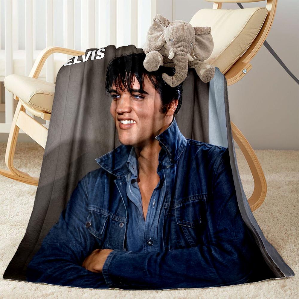 Love Tender: Elvis Presley's Legacy Blanket Durable Comfort Great for Office Chair Couch Livingroom All-Season Use Modern Style