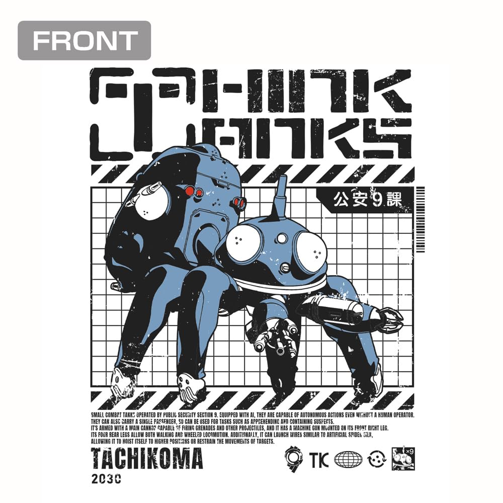 COSPA Ghost In the Shell STAND ALONE COMPLEX Tachikoma the Thinking Tank WHITE XL [Official] T-Shirt