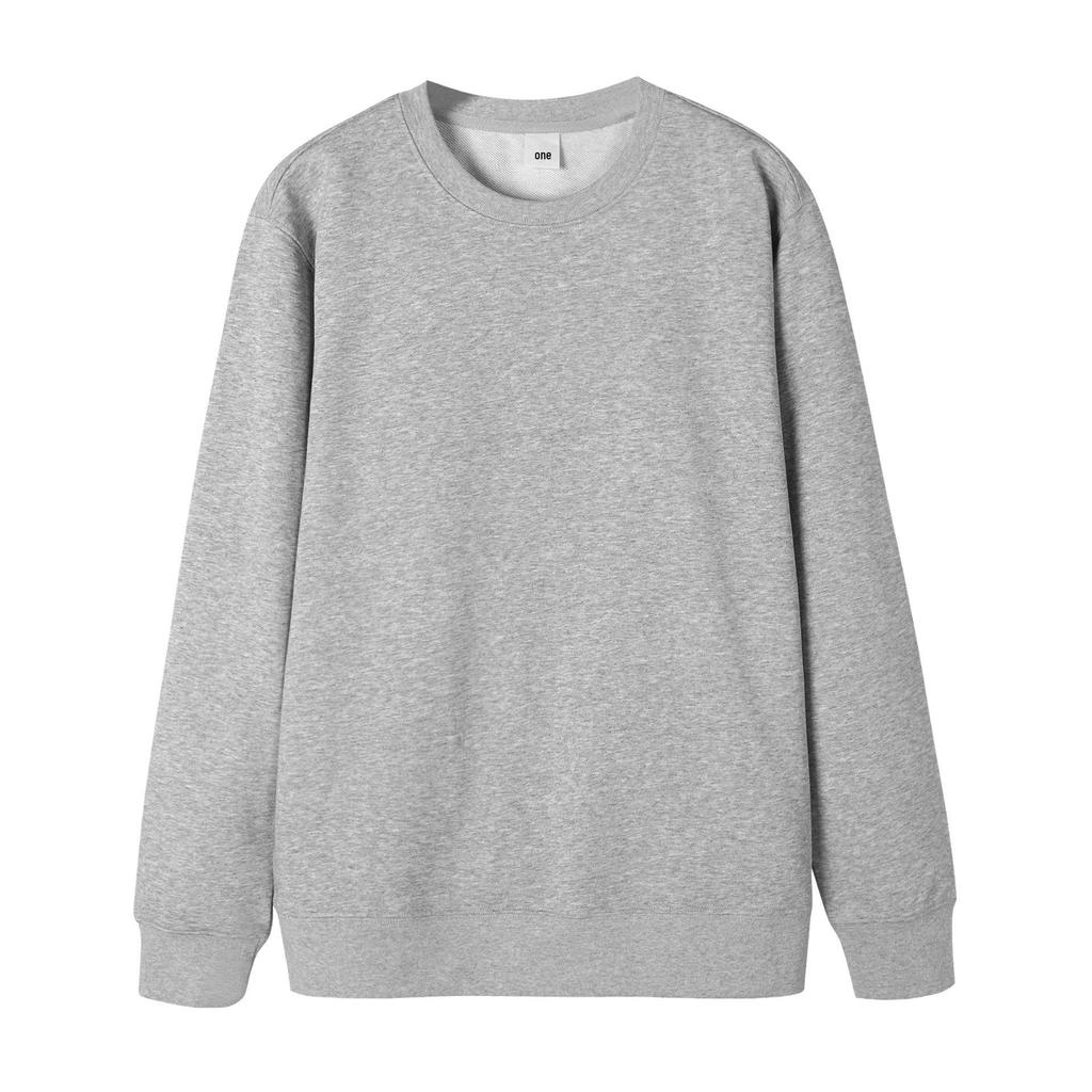 Damen Weißes Pullover-Sweatshirt im koreanischen Stil mit Rundhalsausschnitt - Reine Baumwolle, Trendig für Frühling/Herbst 2024