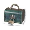 Antique Jewelry Box Retro Green Decorative Jewelry Containers With Lock Retro Treasure Box Keepsake Box Necklace Earrings