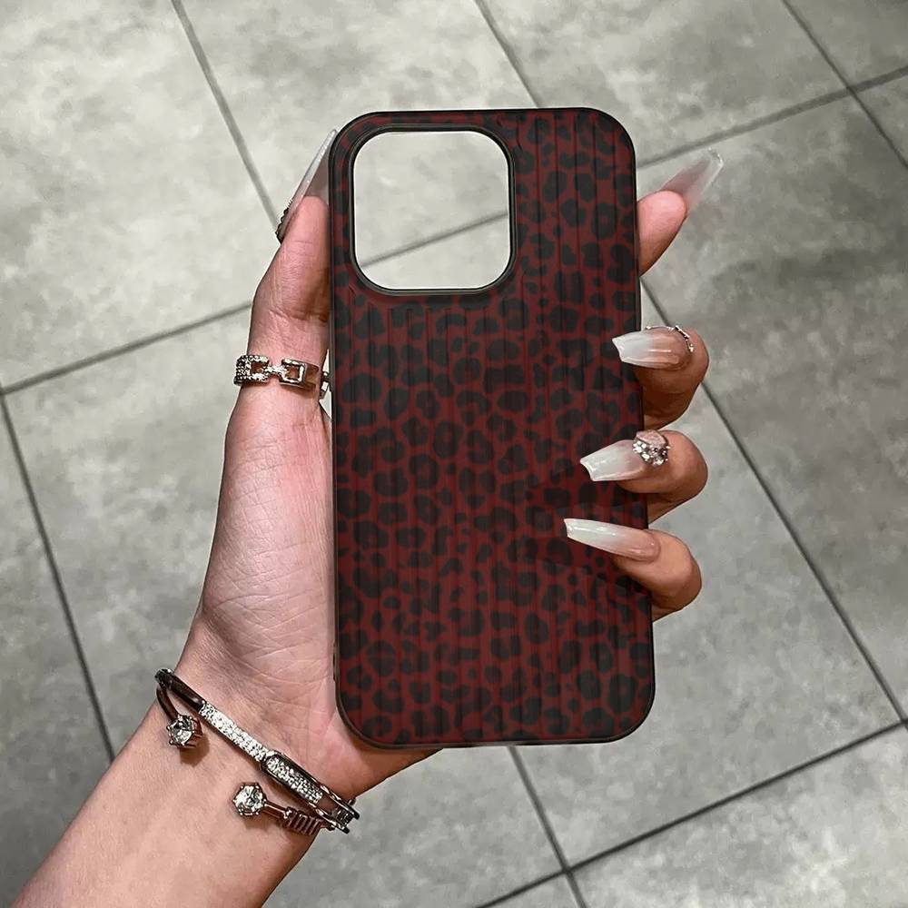 Leopard Cheetah Print For Iphone 17 16 15 14 Plus 13 12 11 Pro Max Pro Luxury Stripe Phone Cases