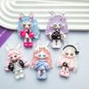 1Pcs Noctilucent Dora Rabbit Ears Girl Series Handmade Resin Accessories Cartoon Cream Gum Headrope Decoration Diy Ornament