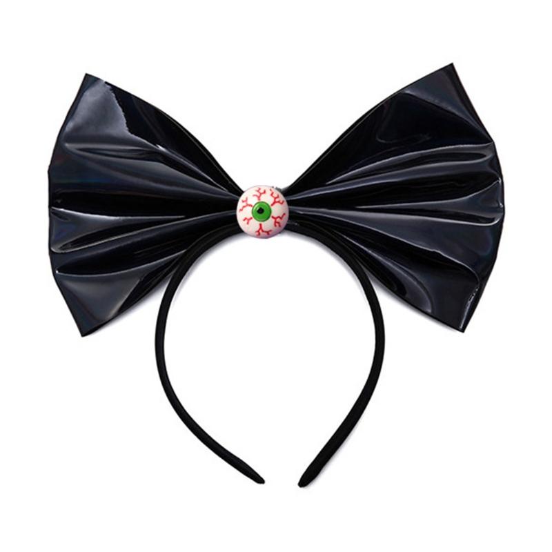 Halloween Hair Hoop Big Bow Headband Gothic Pumpkin Skull Headdress Masquerade Headbands Cosplay Hair Accessories