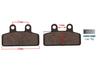 High-Performance Off-Road Brake Pads for ATV Beach Buggy and CRF, Little Dinosaur/Bull Friction Pads