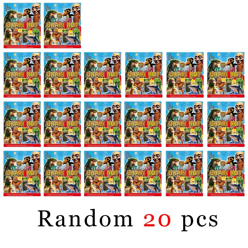 Italian Brainrot Tung Sahur Figure Toy Tralalero Tralala Figures Bombardino Crocodilo Shimpanzini Bananini Model Decor Doll Gift