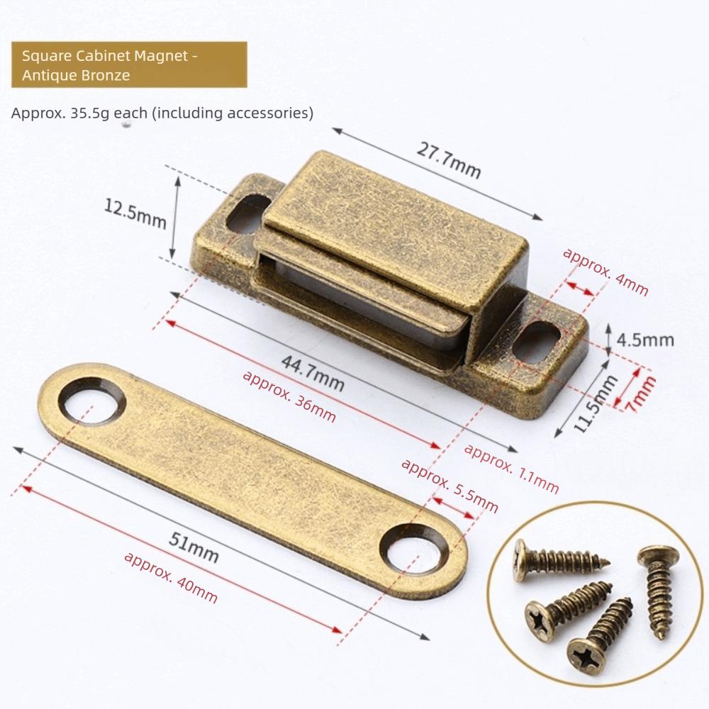 Zinc Zinc Zinc Alloy Cabinet Door Catch Cassette Magnetic Magnetic Suction Lock  Bedroom Cabinet
