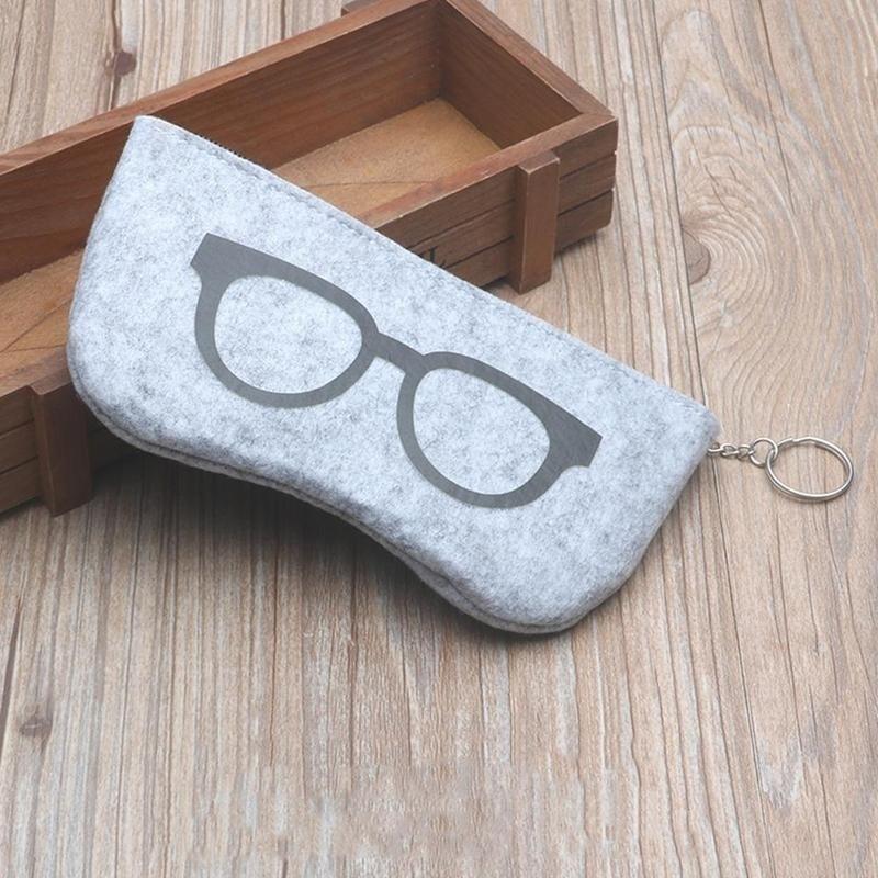 2018 Colorful Sunglasses Case For Women Men Glasses Box Felt Sun Glasses Bag Eyeglasses cases For Men Eyewear Accessories