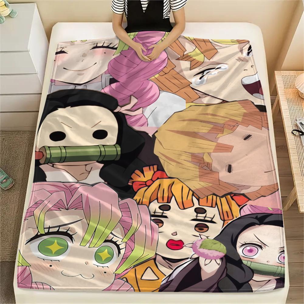 

Demon Slayer Character Group Blanket, Warm Throw for Home Use, Great Gift for Demon Slayer Collectors.chl 75x90cm