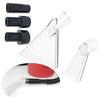 Transparent Swivel Head Vacuum Nozzle Kit With Large And Small Clear Tips And Adapters For Carpet And Upholstery Cleaning