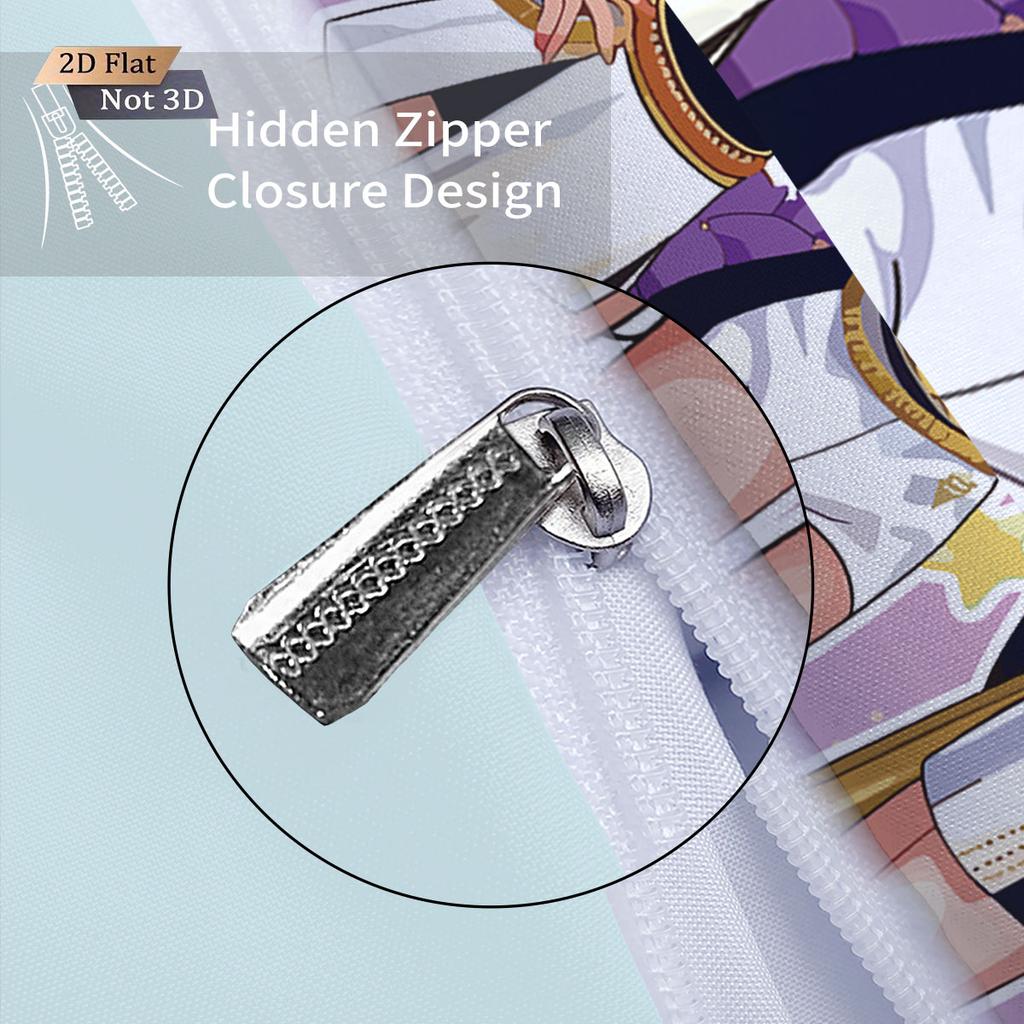 Juego de Cama K-Pop Cazadores de Demonios Estampado sin núcleo 3 piezas Ropa de Cama Multitalla Ropa de Cama Dormitorio Funda Nórdica Decoración Suave, Lavable a Máquina