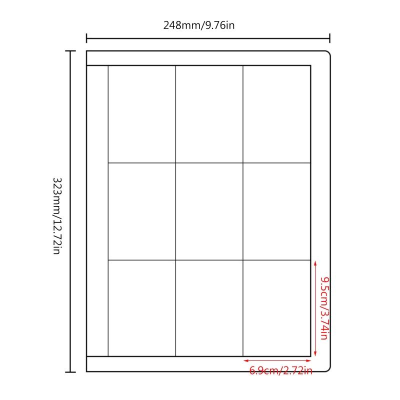 Trading Card Sleeves, Waterproof 360 Pockets Game Card Holder Sleeve Album, Trading Card Binder Card Storage Album Pages