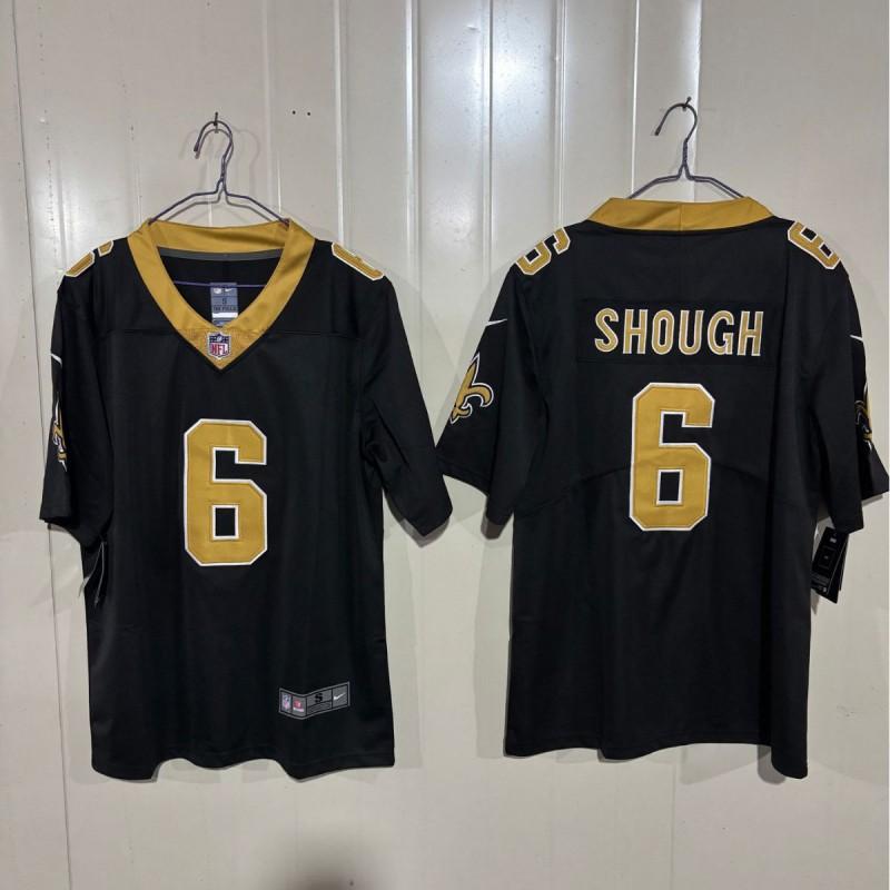 2026 NFL St. Saints 6 Shough Maglia da Calcio Ricamata Uomo Donna