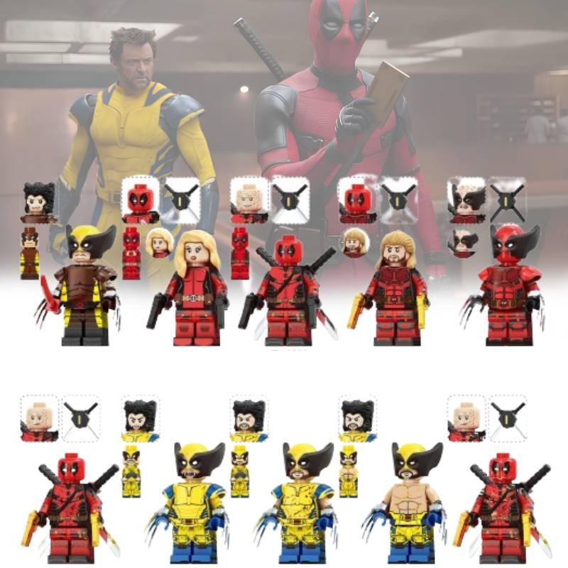 Heroes Series Wolverine And Deadpool Building Block Action Figures Set
