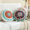 Moroccan Ethnic Hand-embroidered Round Pillow Sofa Living Room Decoration Indian Southeast Asian Style Bay Window Pillow Case