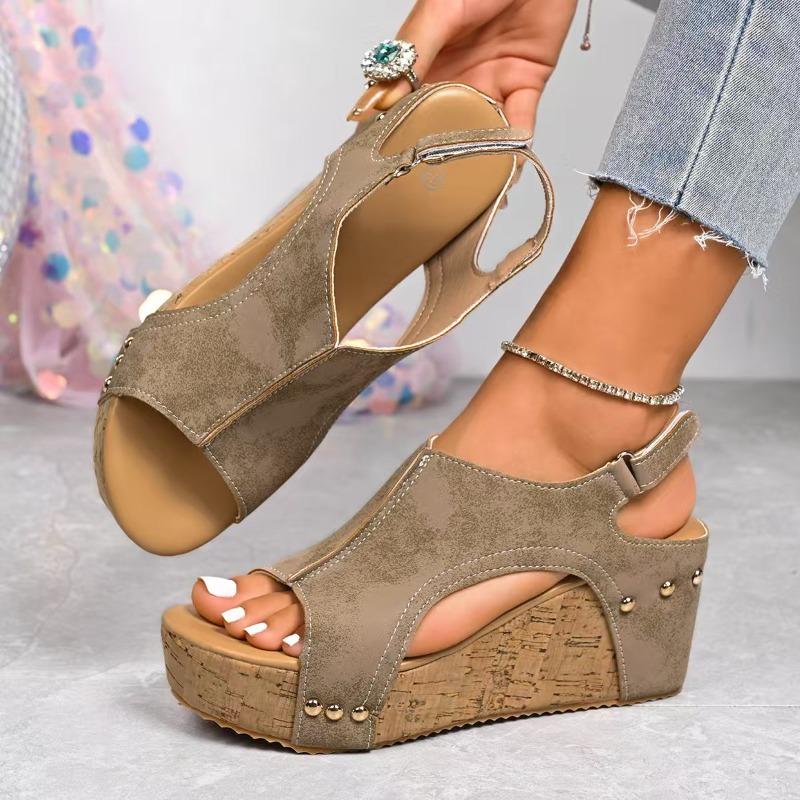 Fashion 2025 New Fashion Summer Shoes Sandals Wedges Sandal for Women Elegant Women Sandals Slide Huaraches Female Women Heels Footwear