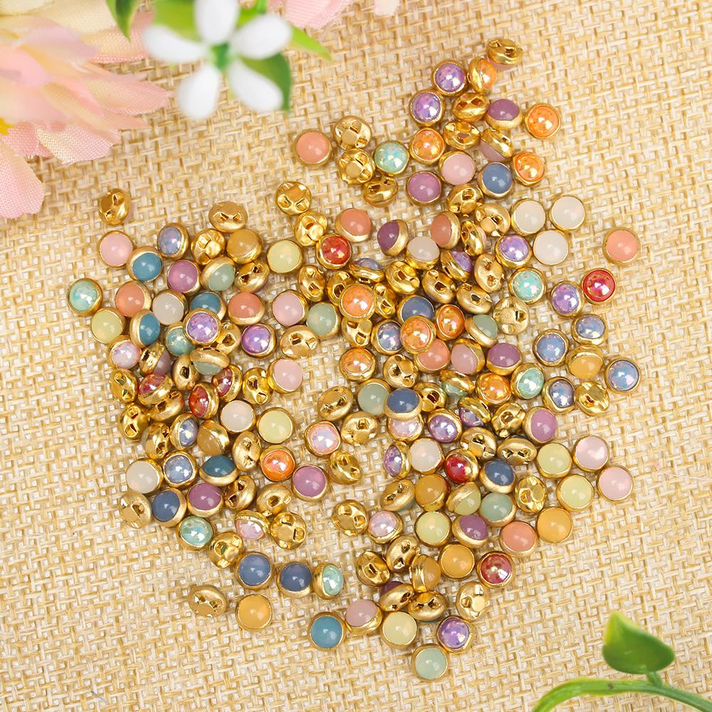 20Pcs 4mm Mini Doll Buttons Ultra-small Pearl Buckle Doll Bags Shoes Craft Buckle DIY 1/6 Doll Clothing Buckles Accessories