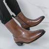 Chelsea Boots Autumn and Winter High-top Leather Shoes British Cigarette Boots Medium-top Martin Boots High-end Business Short Boots