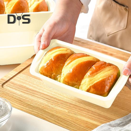 1/4Pcs Silicone Bread Loaf Pan Non-Stick Baking Pans for Homemade Bread Cakes Brownies Easy Release Toast Mold Kitchen Tool