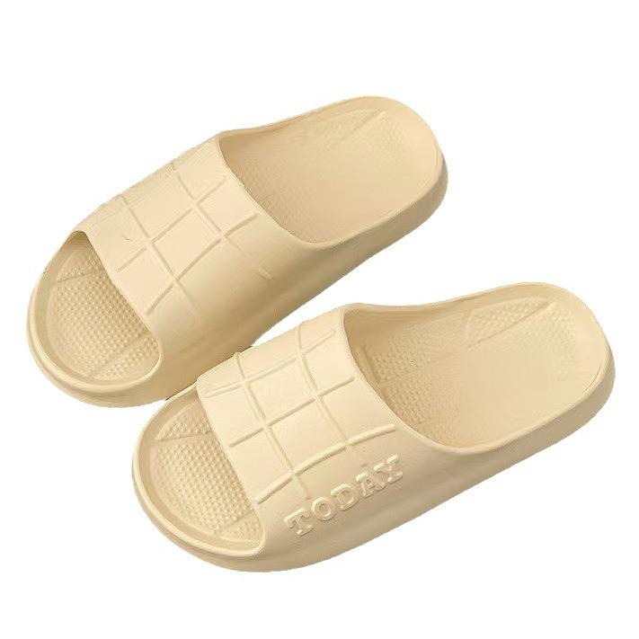 Unisex Summer Non-Slip EVA Flip Flops - Soft Sole, Deodorant, Wear-Resistant, Thick-Soled Slippers for Home and Bath.