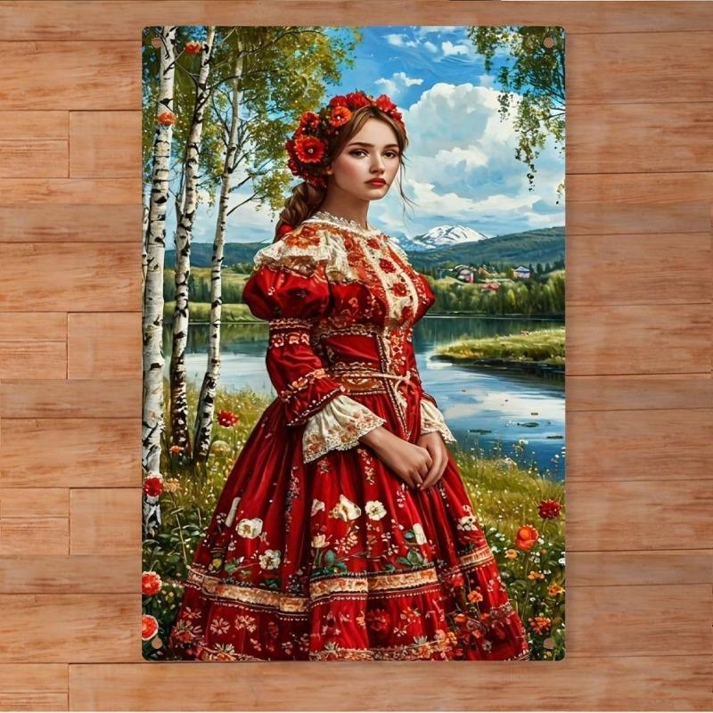 Pin-Up Girl Blechschilder, Garage Werkstatt Metalldekor 20x30cm