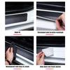 Carbon Fiber Car Door Sill Protector Decals For Chevrolet TRACKER Logo Trunk Anti-Scratch Protective Strip Auto Accessories