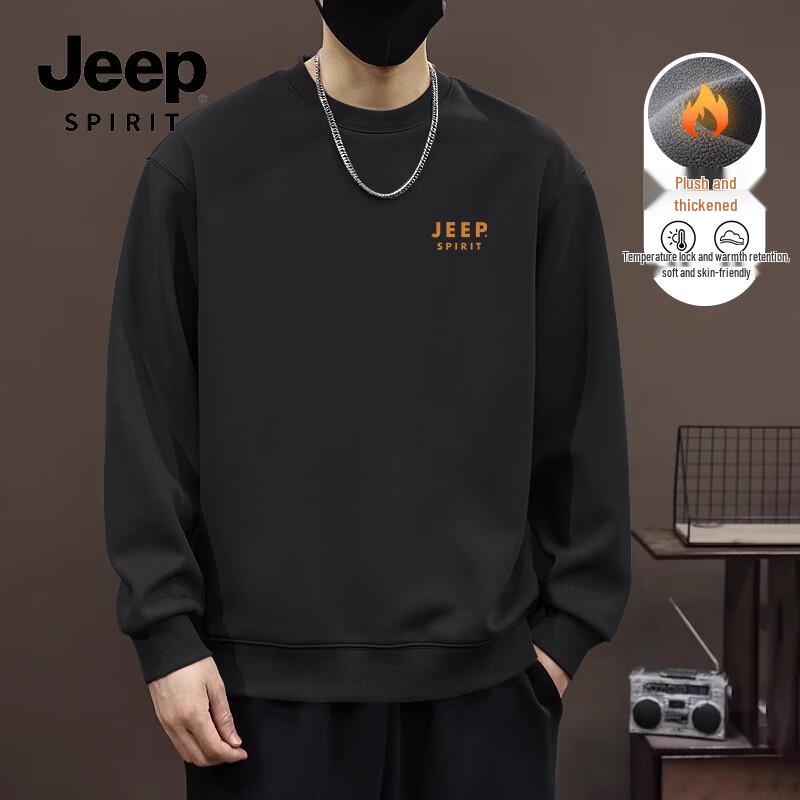 JEEP SPIRIT Men's Heavyweight Fleece Sweatshirt
