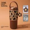 750Ml Stainless Steel Water Bottle With Double-Wall Vacuum Insulation